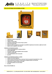 PRONTO SOCCORSO - TECA DA ESTERNO PER DEFIBRILLATORE